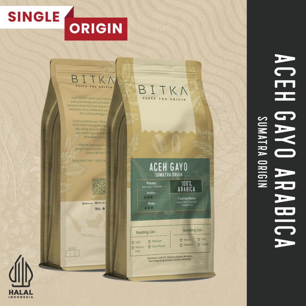 BITKA Aceh Gayo Arabika | Semi Washed  | Biji Kopi Arabika