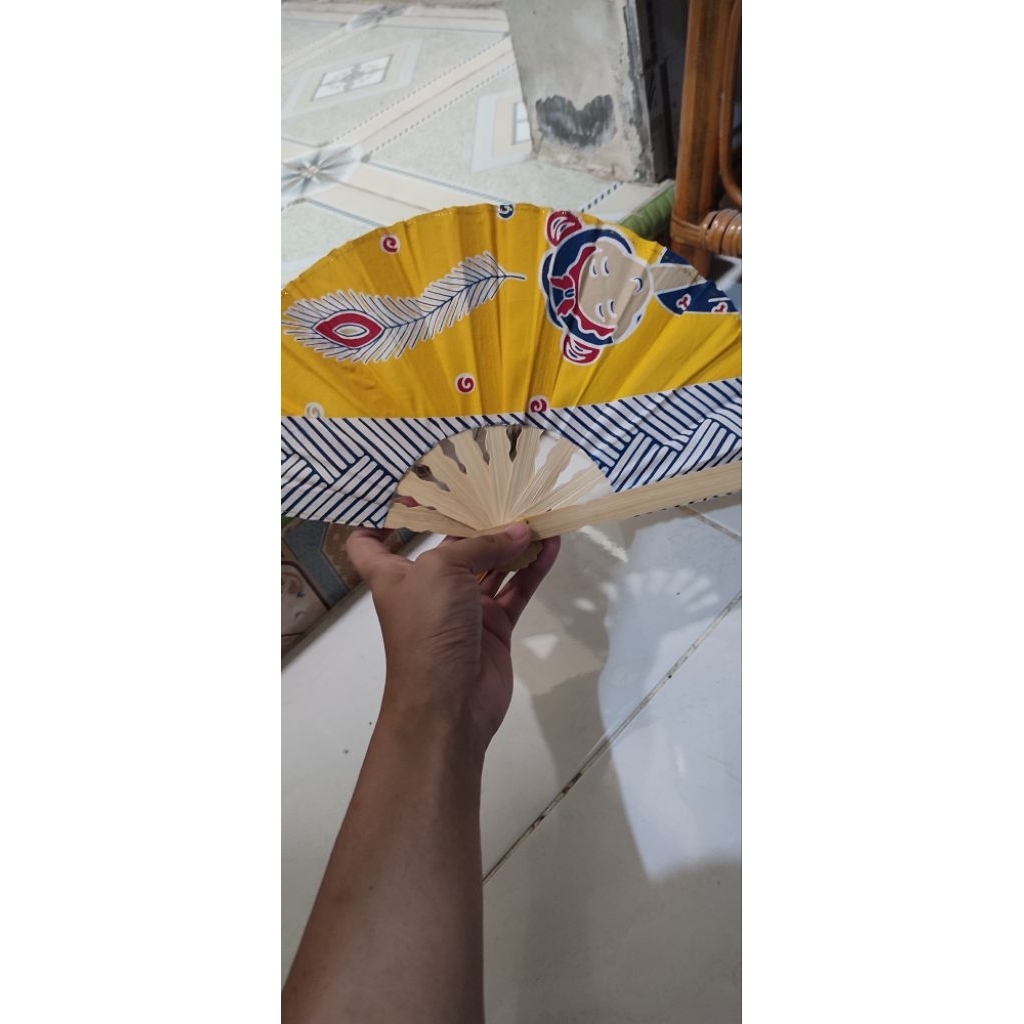 MURAH Kipas Tangan Motif Batik Kecil