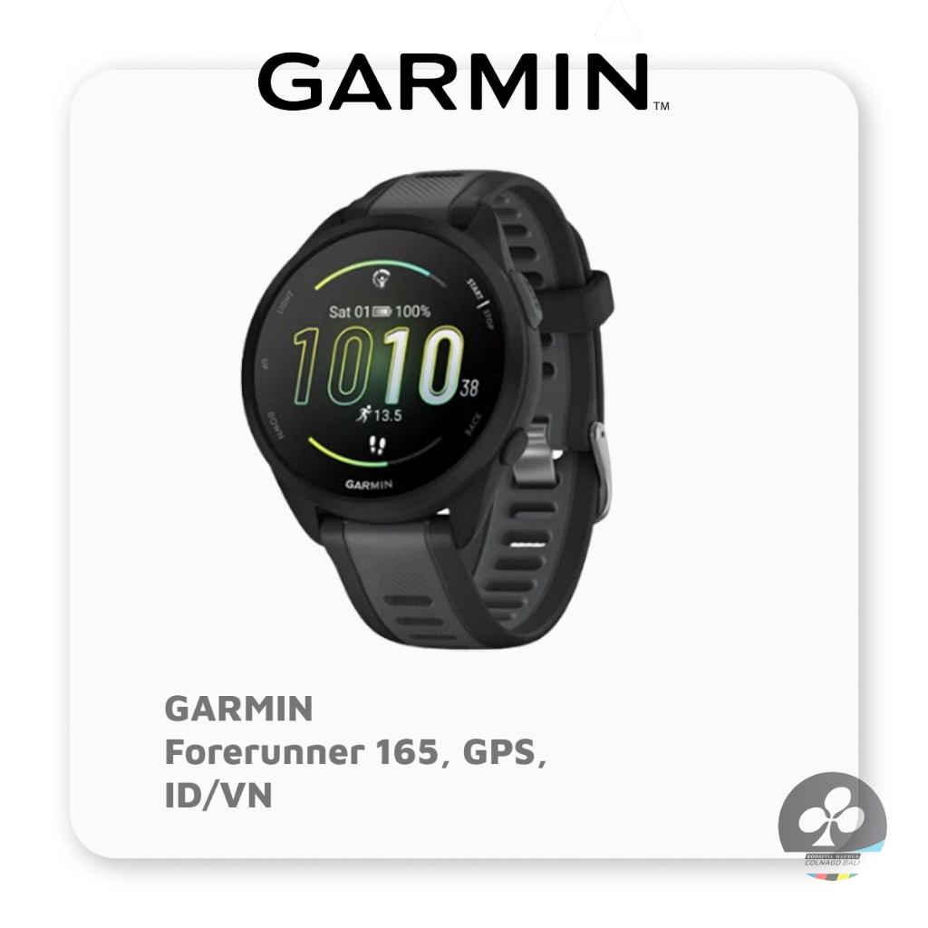 JAM TANGAN GARMIN - Forerunner 165, GPS, ID/VN (BLACK/SLATE)
