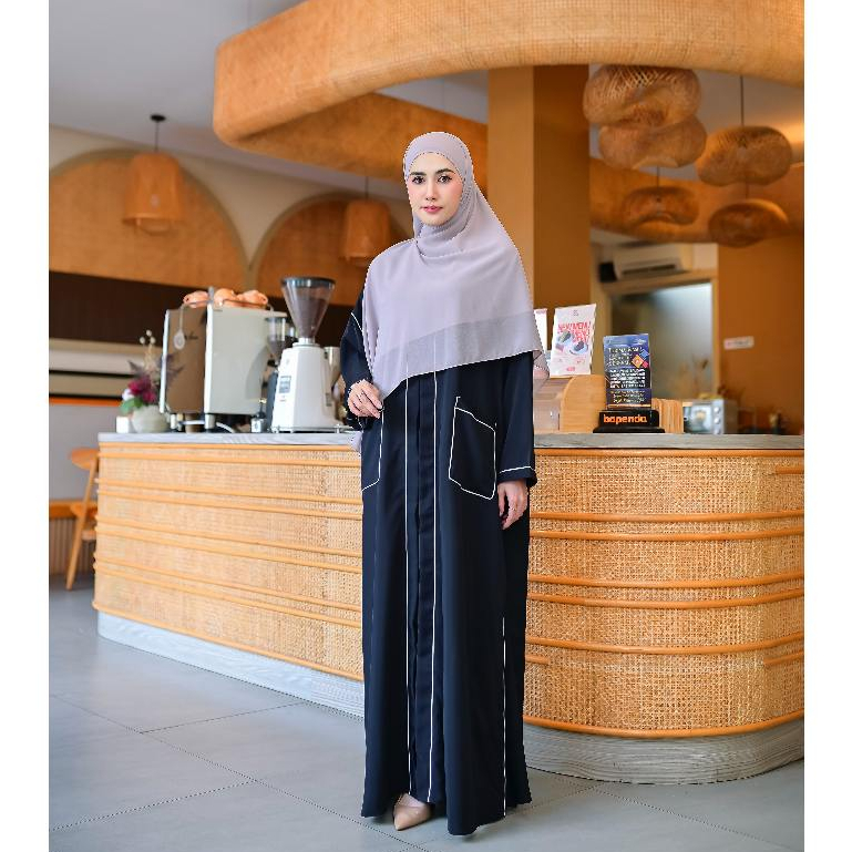 [Zahwa Official] Shakila Abaya  Bahan Catton Silk anti UV Premium Super Adem,  Lembut & Jatuh