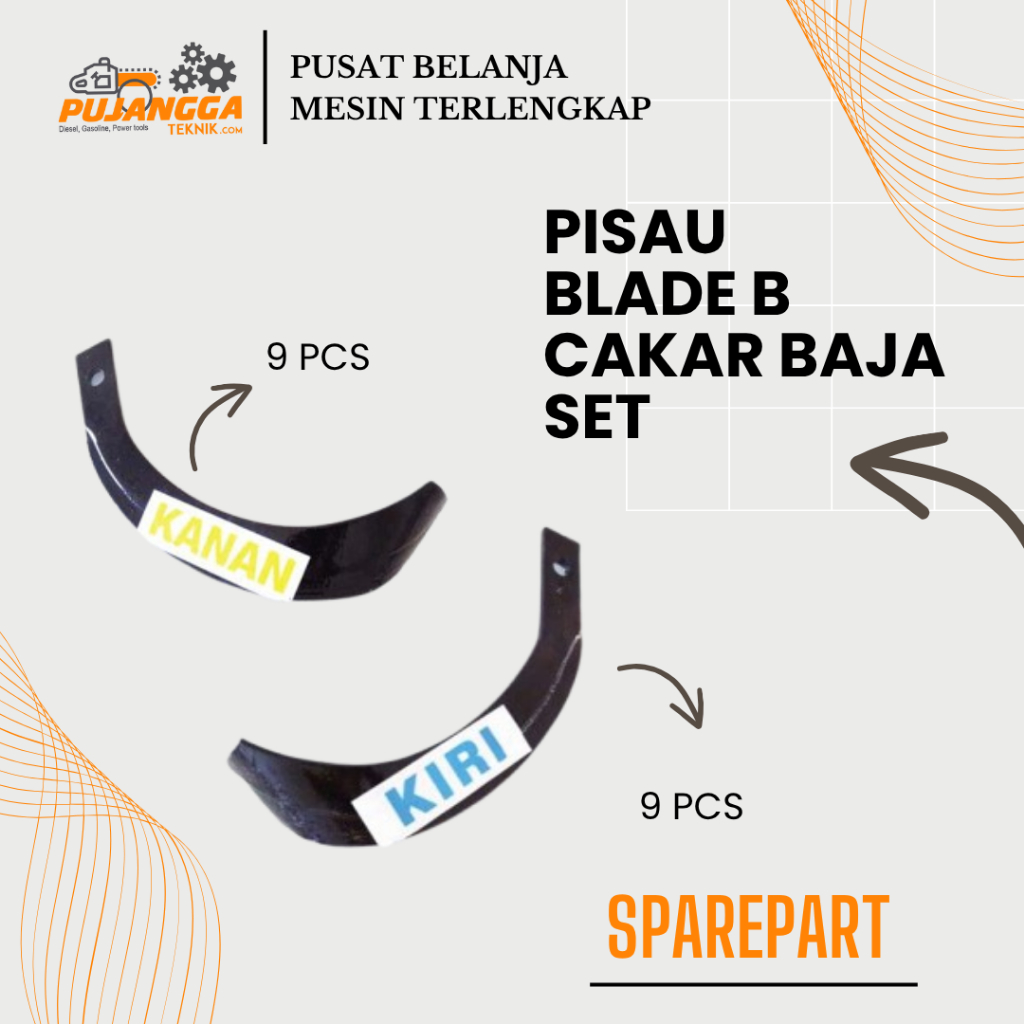 PISAU BLADE B  CAKAR BAJA SET