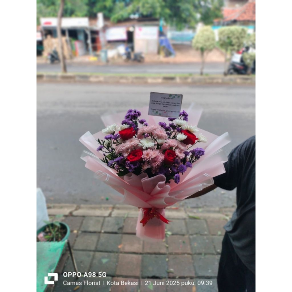 hand buket bunga segar/buket bunga asli