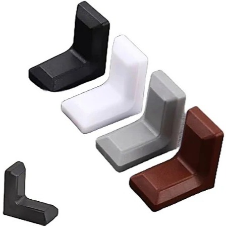 Siku Ambalan Plastik Trapes L / Siku L Penyangga Traves Penyangga Rak Lemari / Biji Ambalan Lemari P