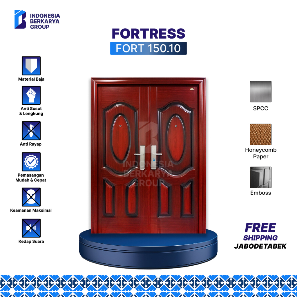Pintu Baja Fortress Fort 150.10 (Double Door)