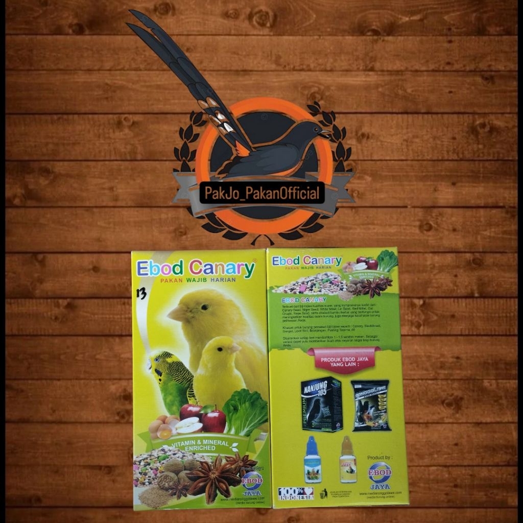EBOD CANARY PAKAN KENARI KARDUS KOTAK