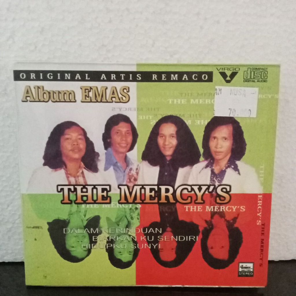 CD Compact Disc Album Emas, The Mercy's - Dalam Kerinduan