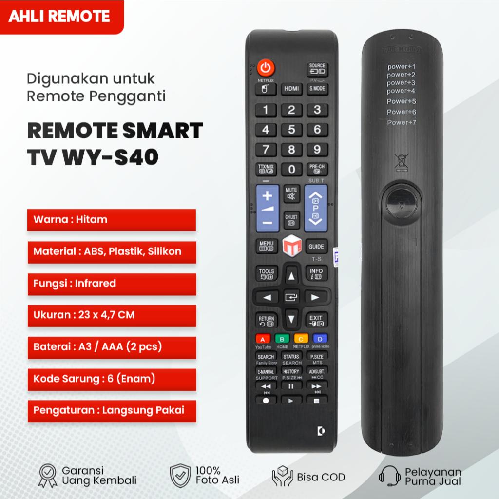 Remot TV Weyon Sakura Smart TV WY-S40 / Remote Sakura Weyon Android LCD LED AN2418215