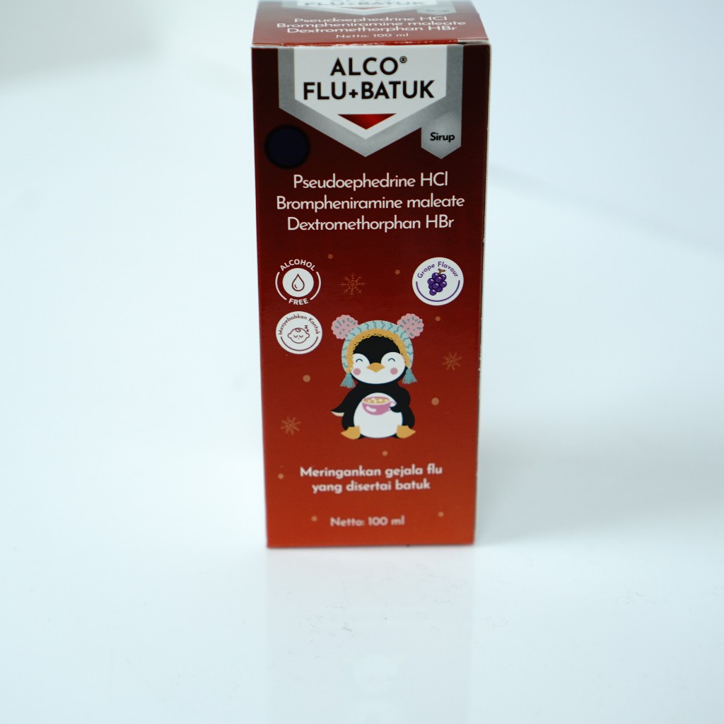 Alco Flu Plus Batuk Sirup 100ml - Obat Batuk Pilek Anak