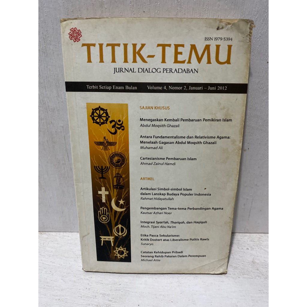 Buku Original TITIK TEMU JURNAL DIALOG PERADABAN