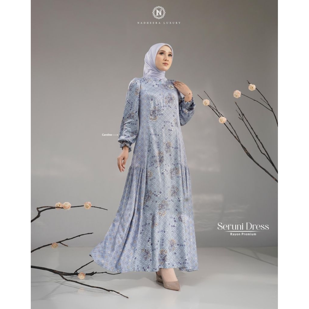 SERUNI DRESS✓DRESS RAYON PREMIUM✓NADHEERA LUXURY