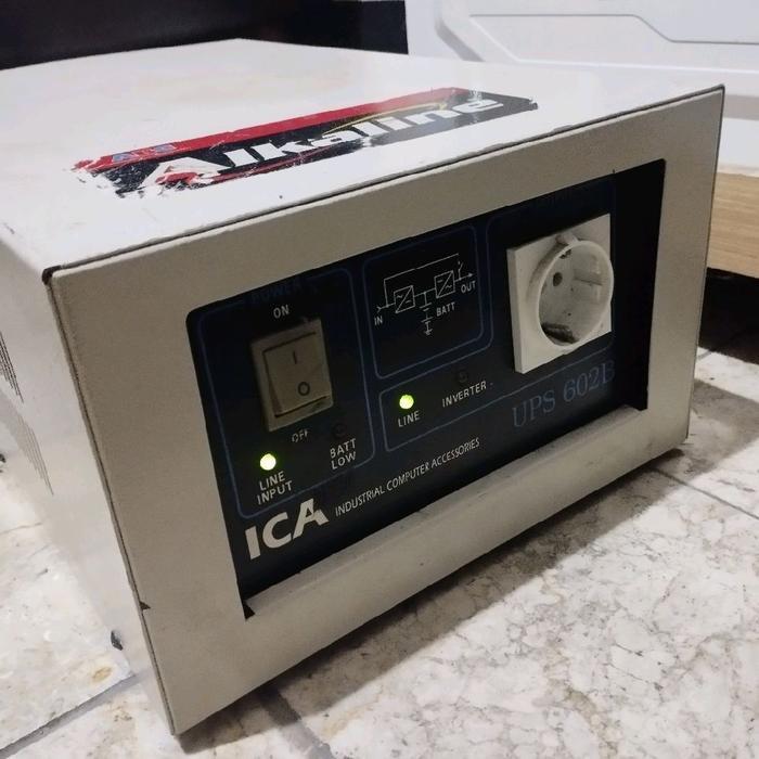 ups 1200va 600w ica 602b kondisi bekas