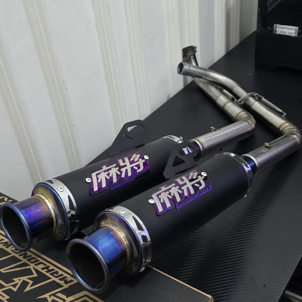 Knalpot Salemba Ceklis Jungstyle Original MAHJONG WARS Purple Series PNP Aerox New/Old Vario New mio