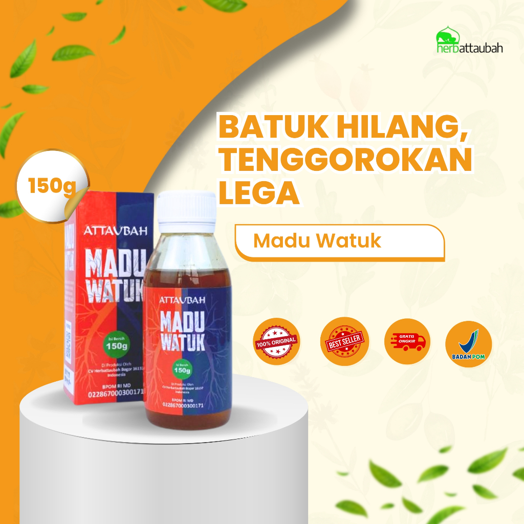Madu Watuk Attaubah 150 gram | Madu Batuk Attaubah