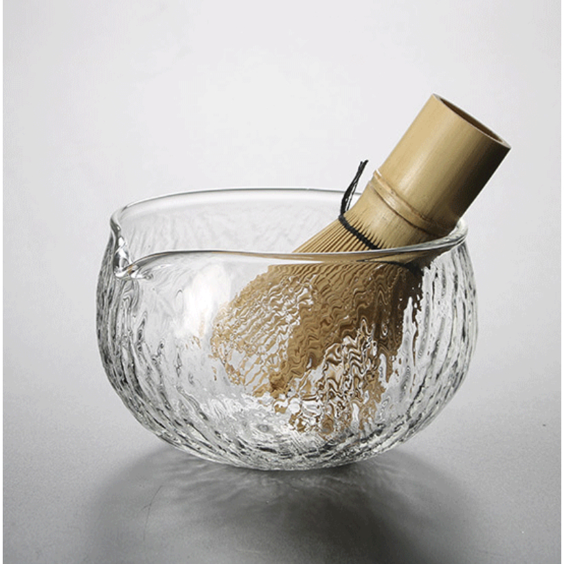 Glass Matcha Bowl kaca chasen tools mangkok matcha artisan