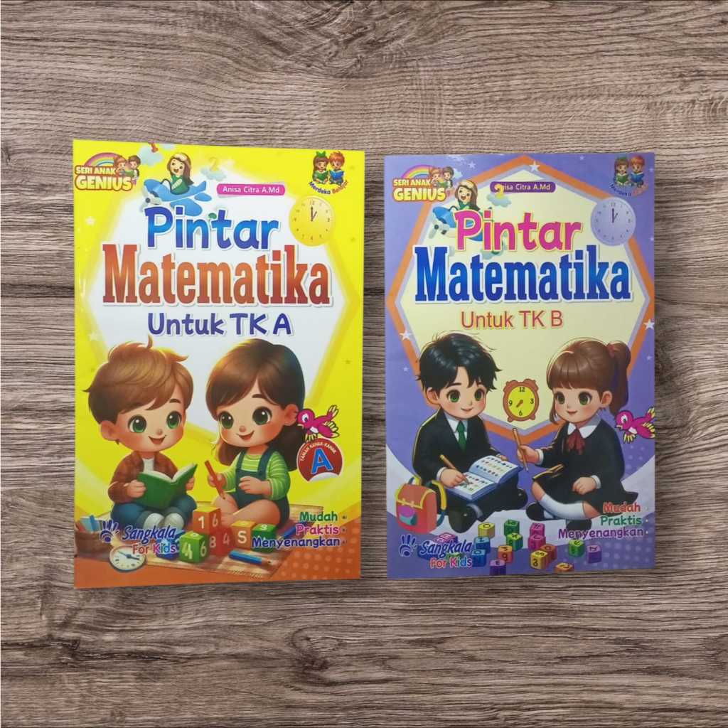 SERI ANAK GENIUS PINTAR MATEMATIKA UNTUK TK A,B - SANGKALA