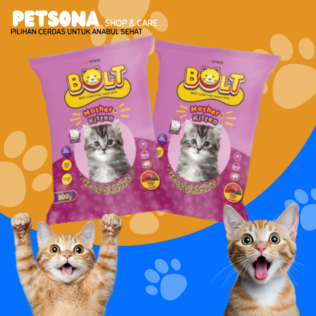 BOLT MOTHER & KITTEN DRY FOOD 500g