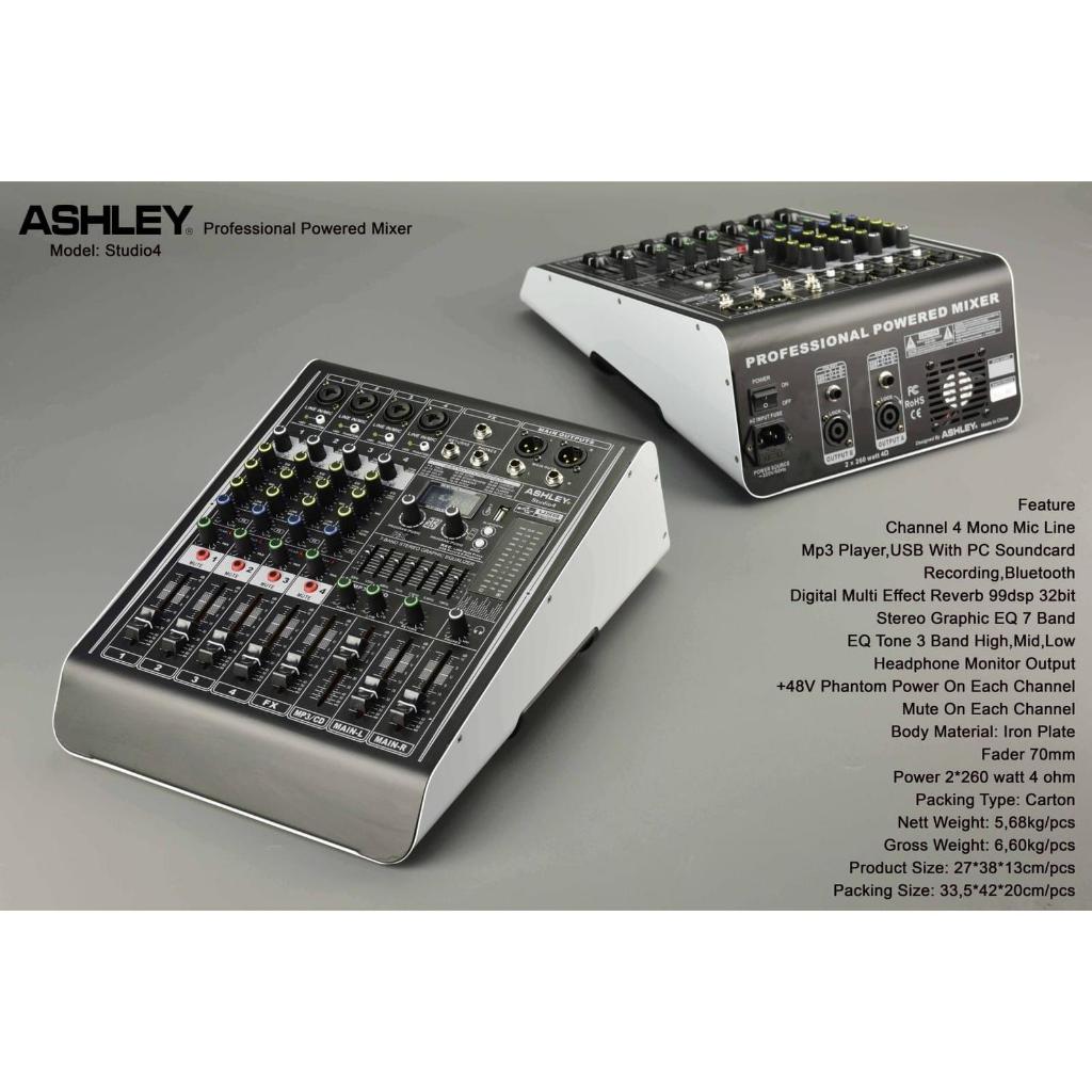 Power Mixer Ashley Model Studio4 Mixer Power Ashley Studio-4 Original