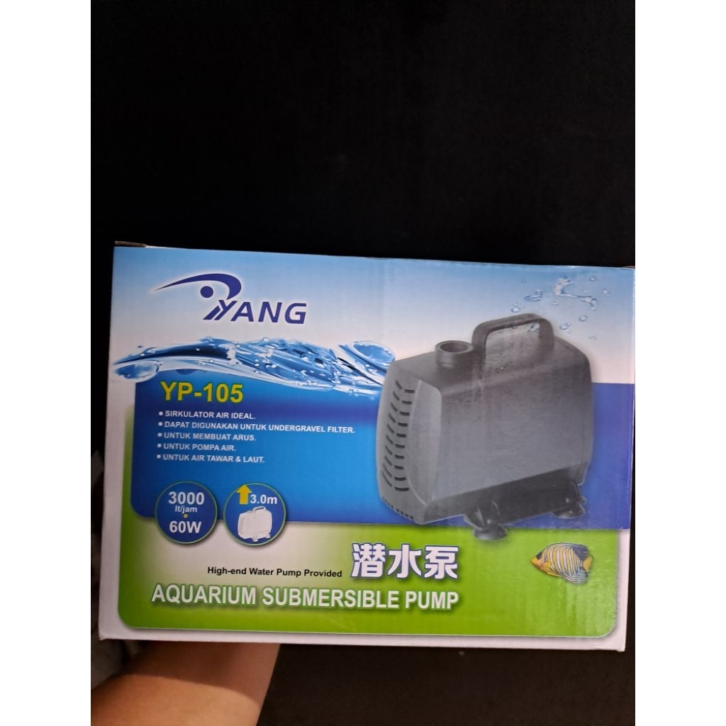 Pompa YANG YP-105 / Water Pump YANG YP-105 / Mesin Akuarium YANG YP-105