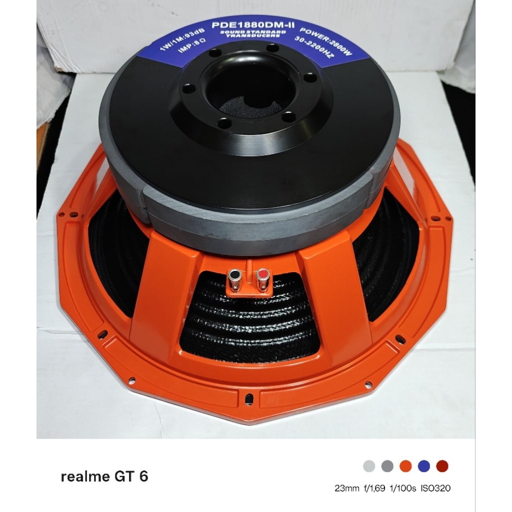 Komponen Speaker / 18 Inch / Soundstandard PDE1880DM-II Carbon / VC 5 IN / SS PDE 1880 Double Magnet