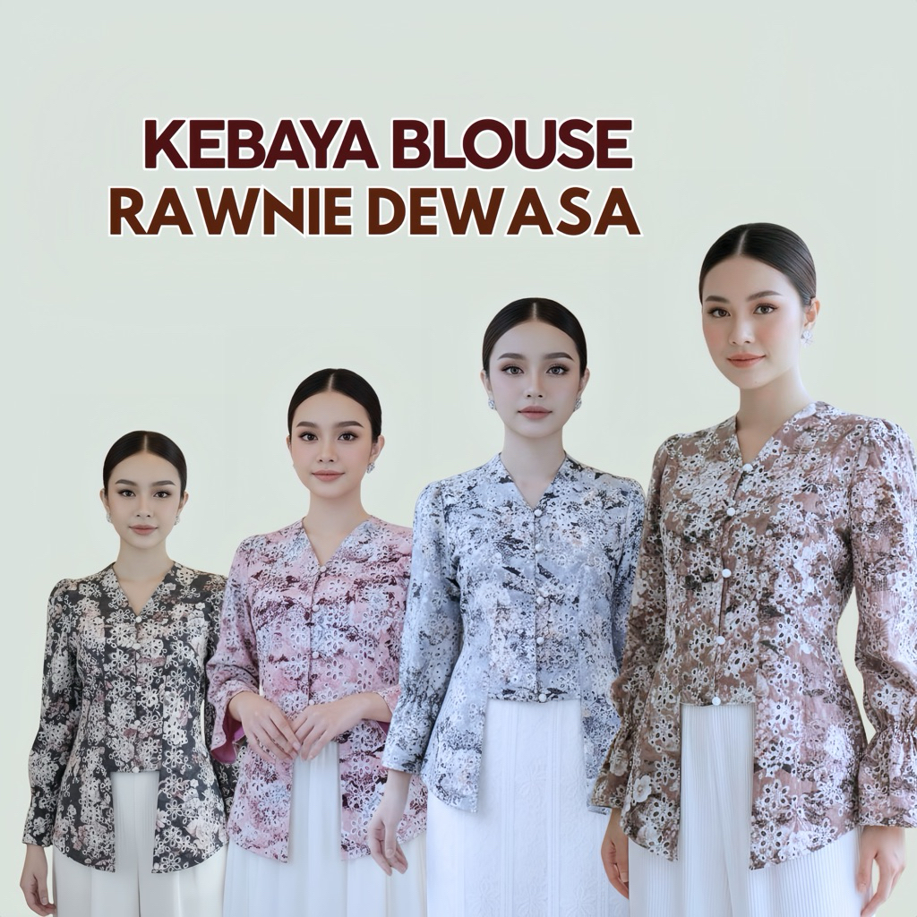 OUTER KEBAYA MEWAH OUTER KATUN BOLONG PREMIUN RAWNIE