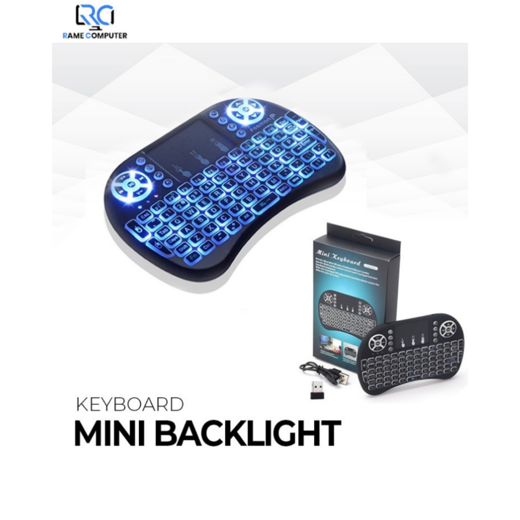 i8 Backlit Mini Wireless Keyboard Touchpad - Keyboard Mini Bluetooth FOR ANDROID TV BOX MINI