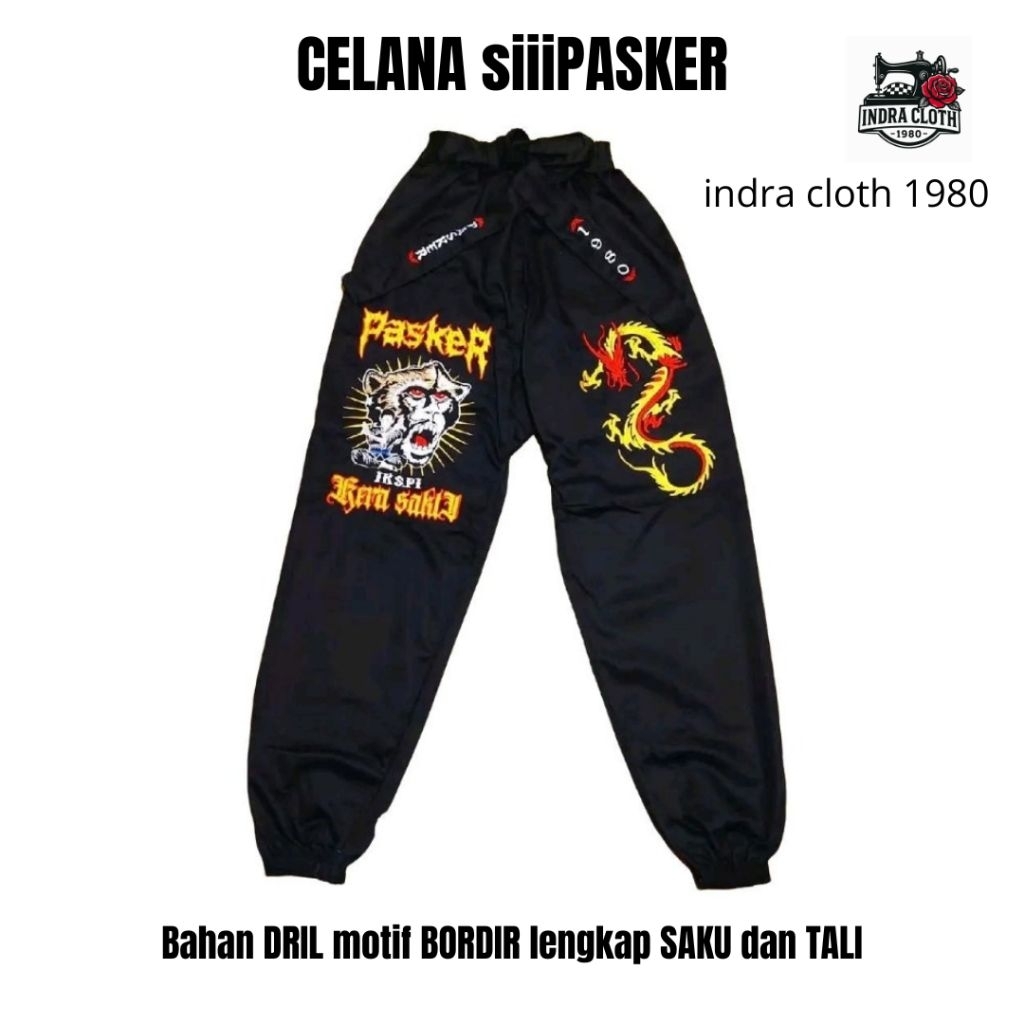 Celana Ikspi Bordir 28 Bahan Dril Celana Ikspi Saku Celana Bordir Ikspi Celana Ikspi Kera Sakti