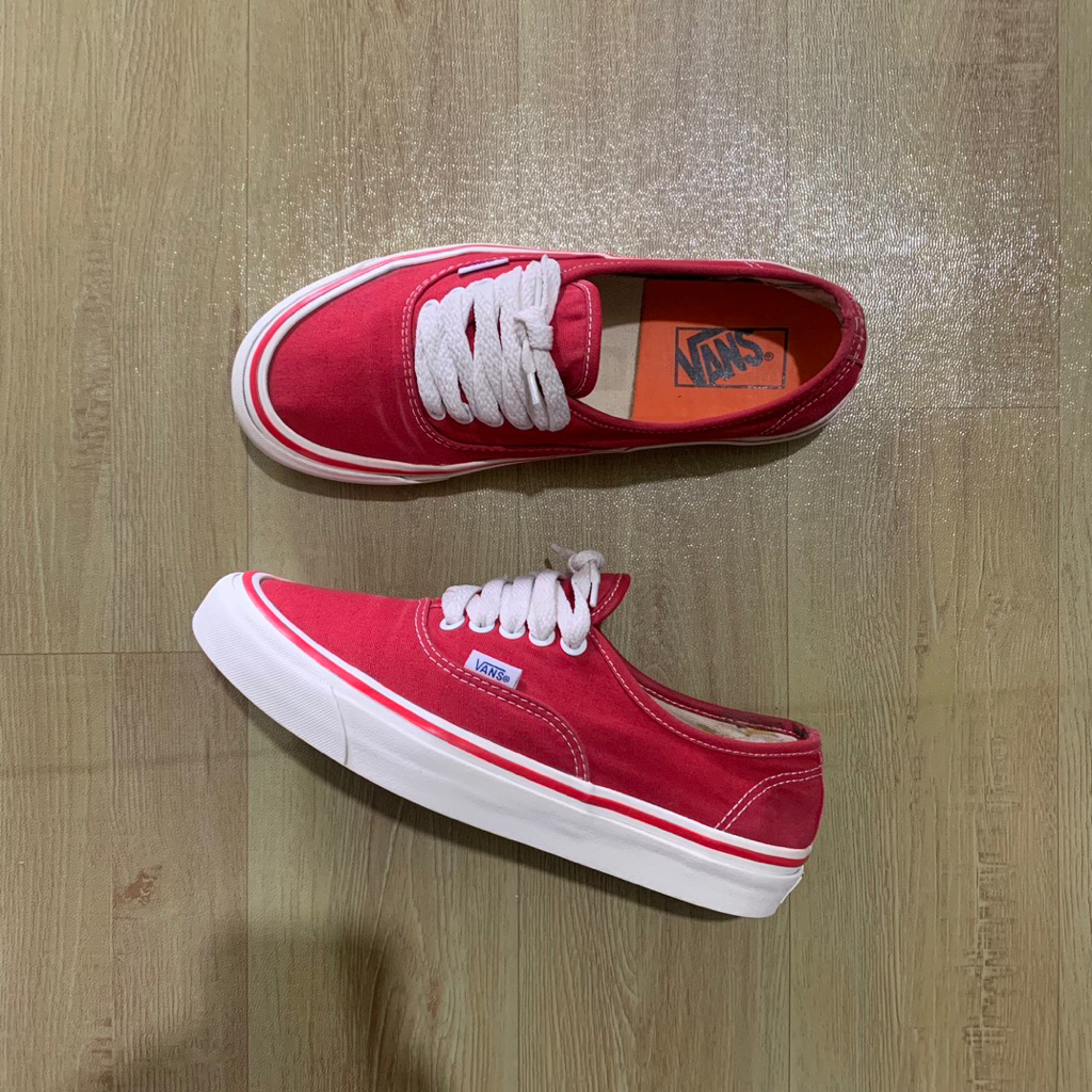 Vans Authentic Red  44 Deck DX aneheim