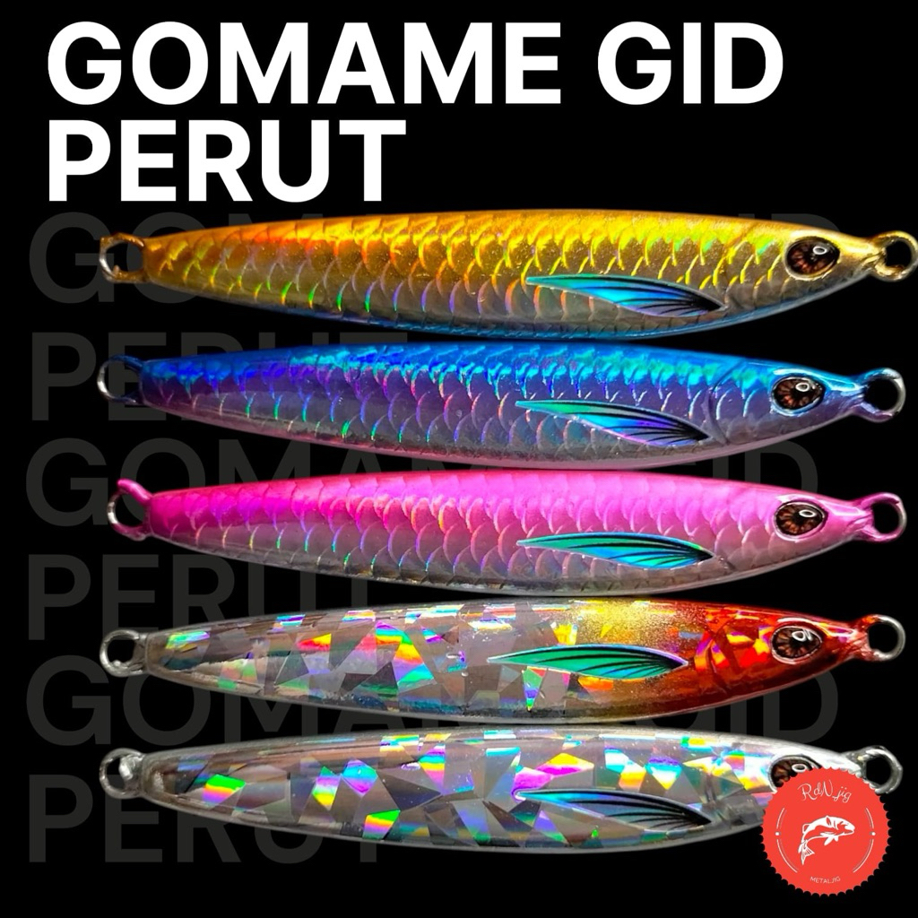 metal jig gomame gid perut