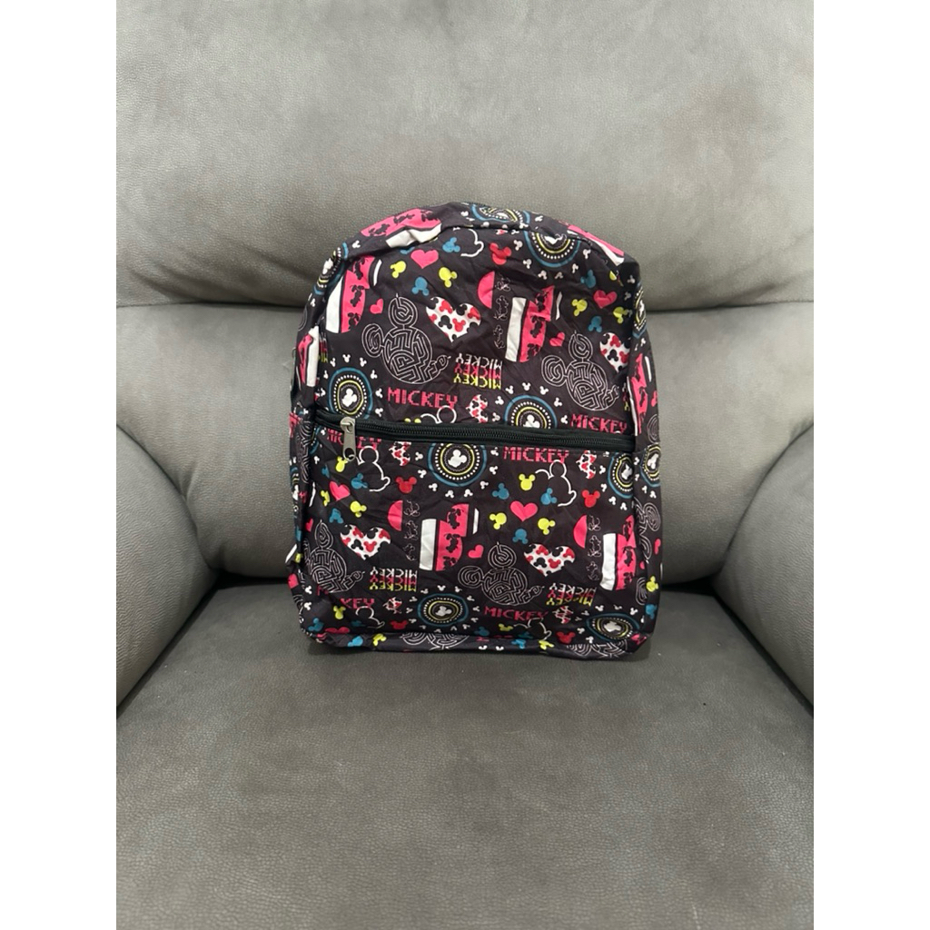 RANSEL MICKEY MOUSE BLACK PRELOVED