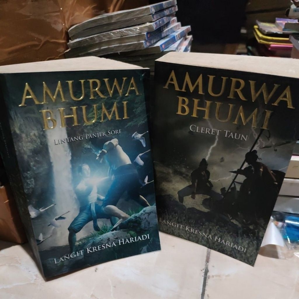 Novel Amurwa Bhumi set 1-2 karya Langit Kresna Hariadi Original Preloved