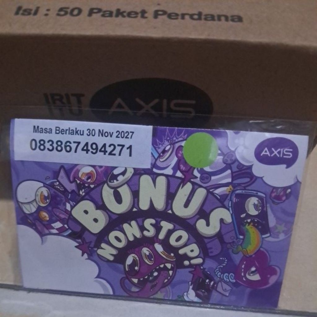 Perdana Axis kosongan segel