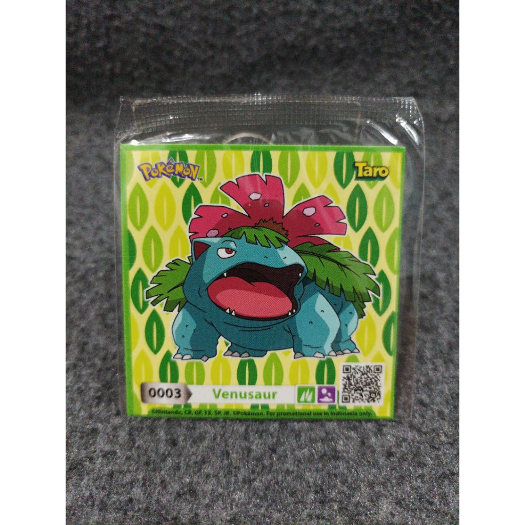 Sticker stiker pokemon taro promo venusaur 0003