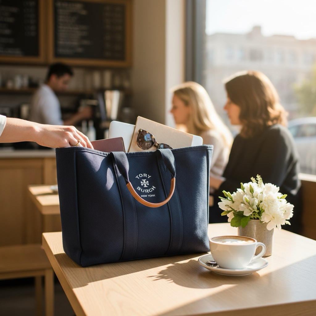 Tory B tote bag canvas