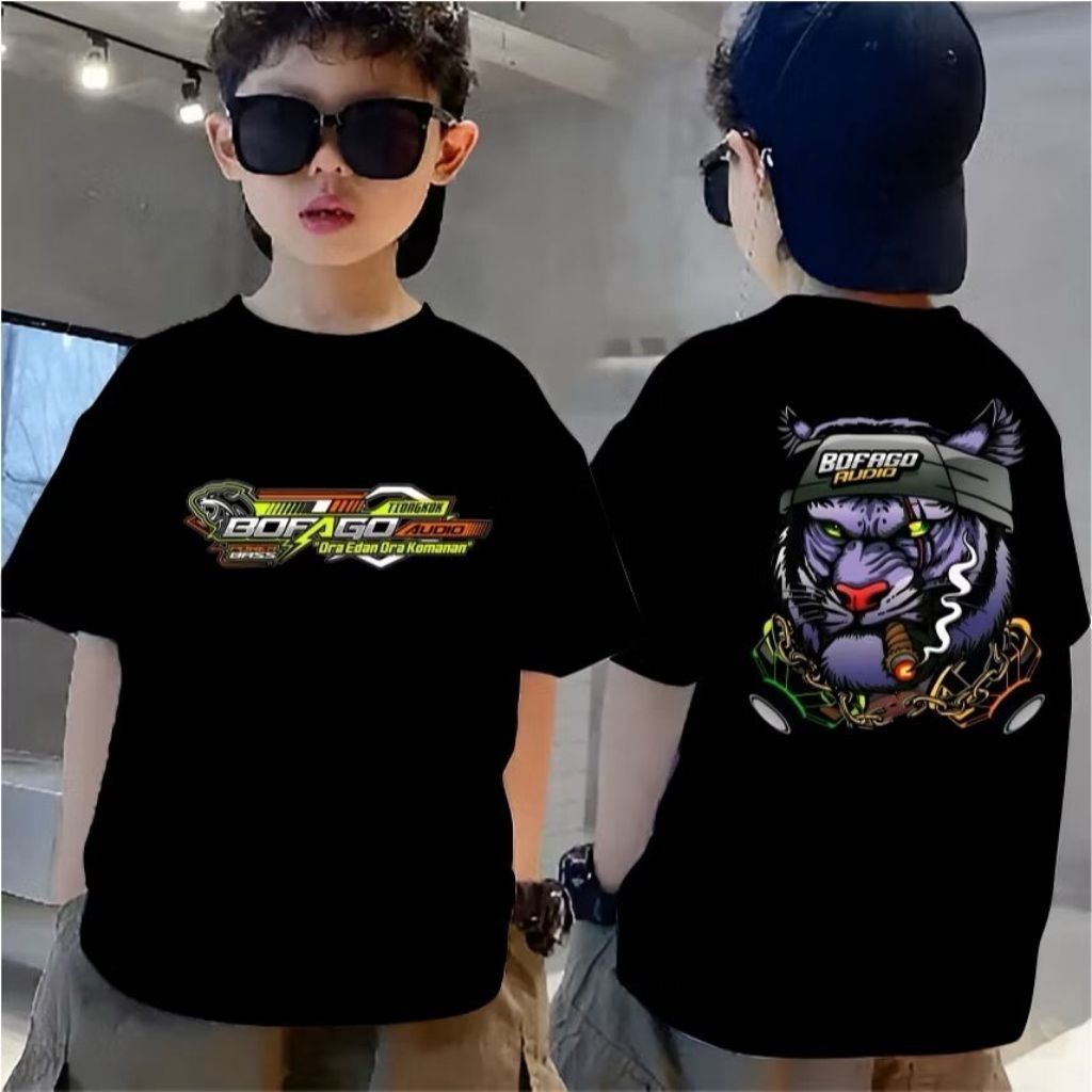 baju kaos ANAK motif fans BOFAGO AUDIO blitar sound system bahan katun adem