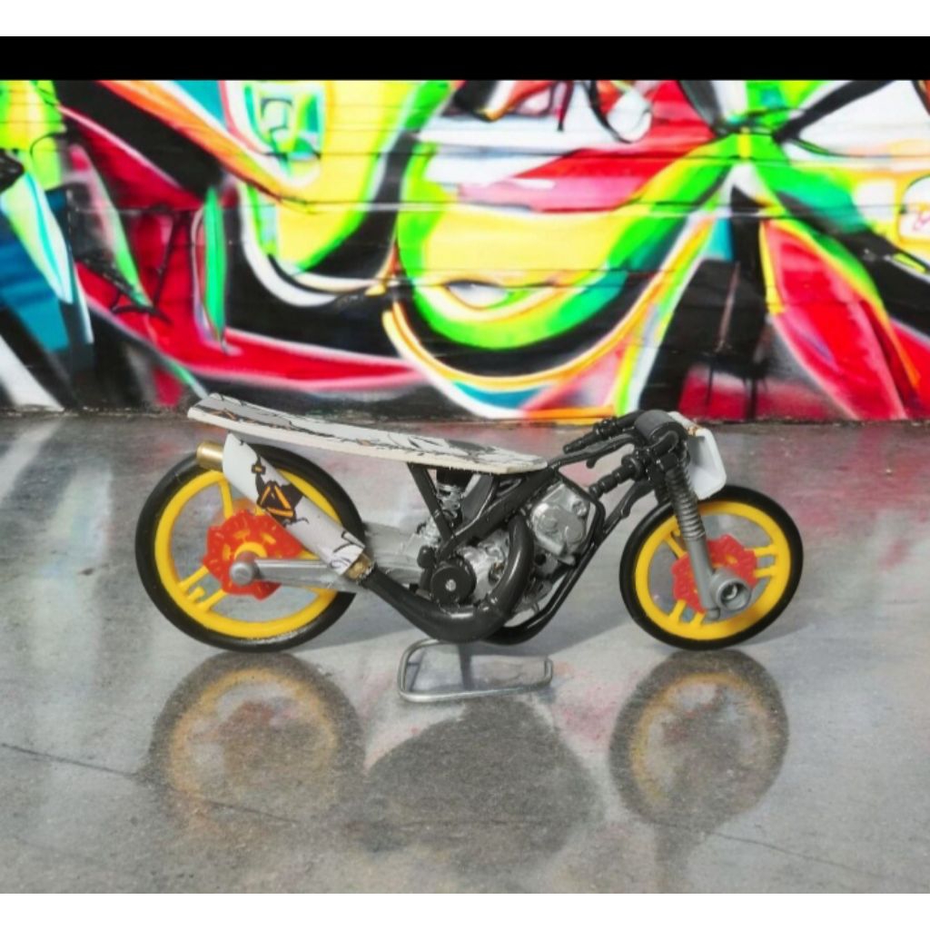 Mainan Anak Miniatur Motor Drag Rangka Ninja//Koleksi