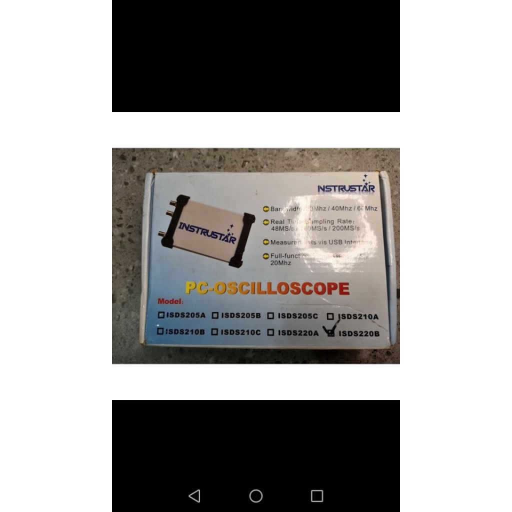usb oscilloscope intrustar osiloskop digital ISDS220B