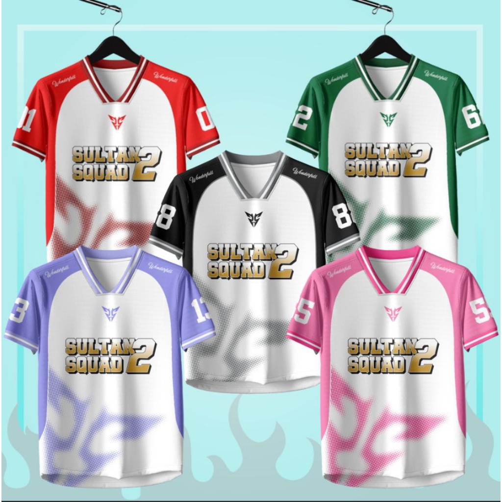 Jersey jaka arga dito maya baju sultan squad 2 baju atasan anak sultan squad full printing (costum n