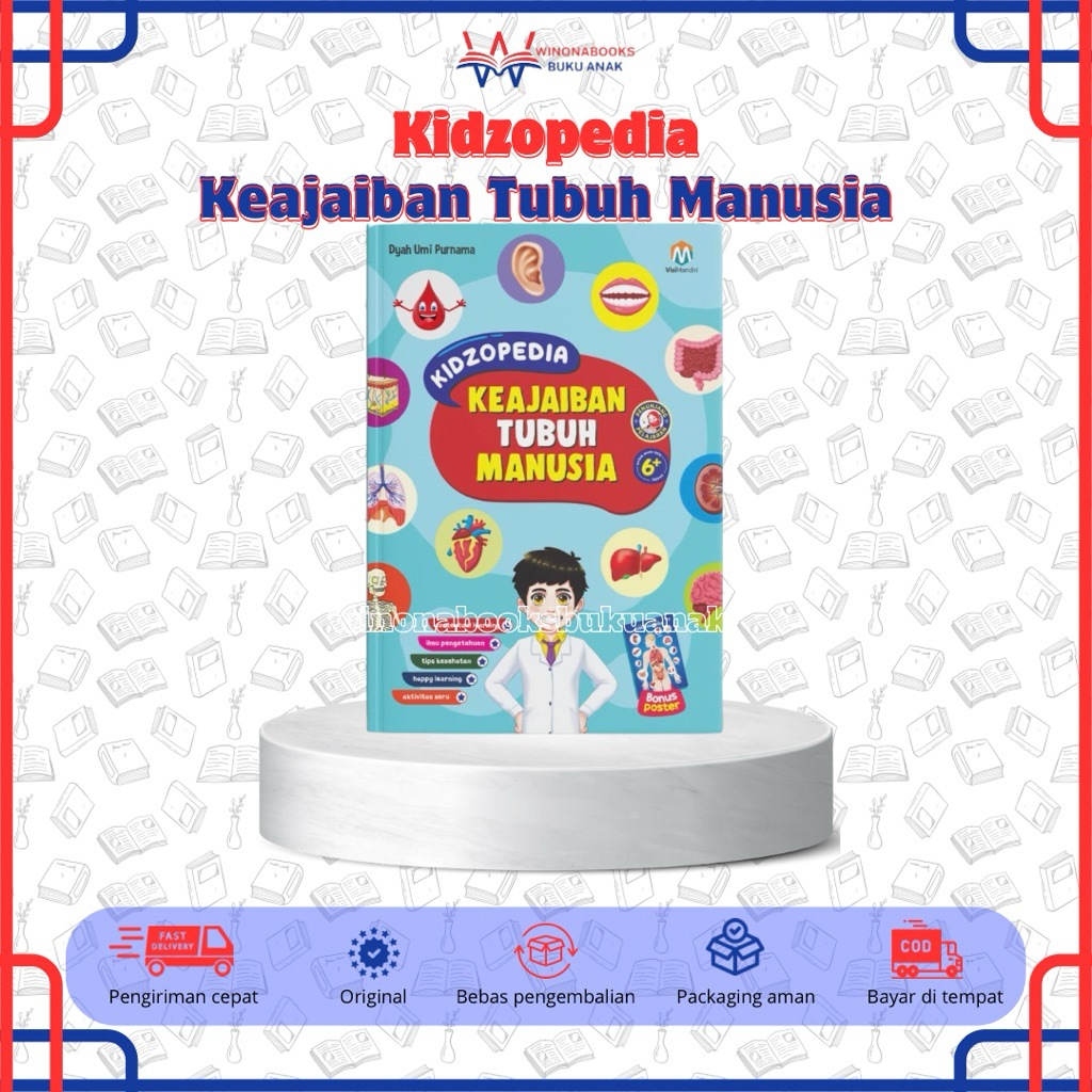 Kidzopedia Keajaiban Tubuh Manusia - buku anak pintar