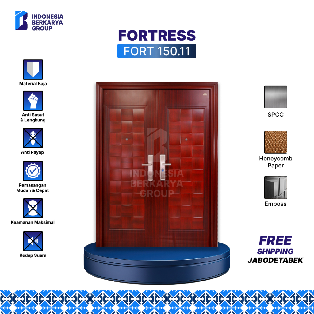 Pintu Baja Fortress Fort 150.11 (Double Door)