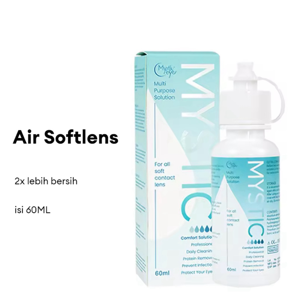 Cairan Softlens Cairan Softlens MYSTICEYES Air Softlens 60ml | Cairan Pencuci Lensa Softlens | COD