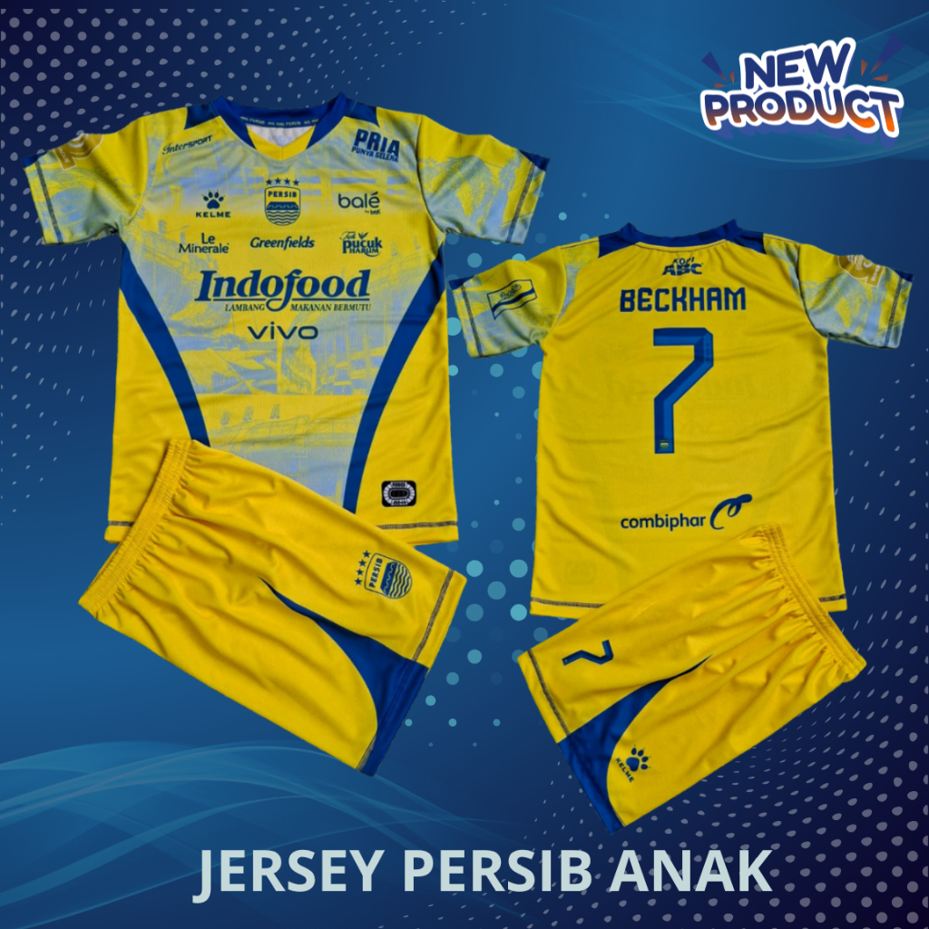 Jersey Persib Bandung Anak Terbaru Jersey Persib Away 3RD anak Jersey Anak Persib GOLD jersey Anak p