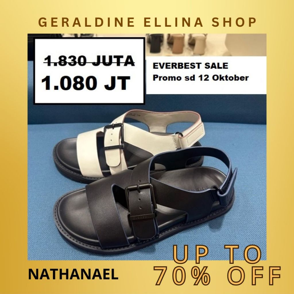 Sandal sepatu pria original SALE Everbest seri NATHANAEL