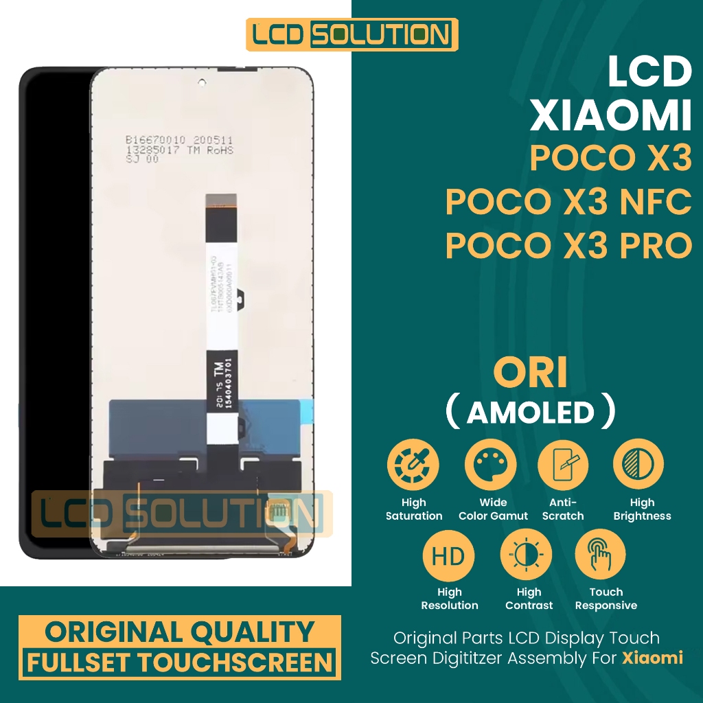 LCD POCO X3 / LCD POCO X3 NFC / LCD POCO X3 Pro - Fullset Touchscreen (ANTI PECAH)