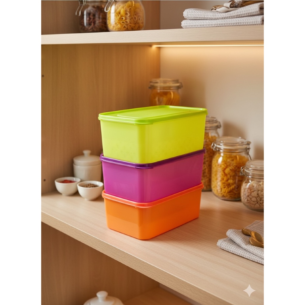 Kontainer Plastik Organizer Serbaguna Penyimpanan Makanan Donat Mainan Multipack