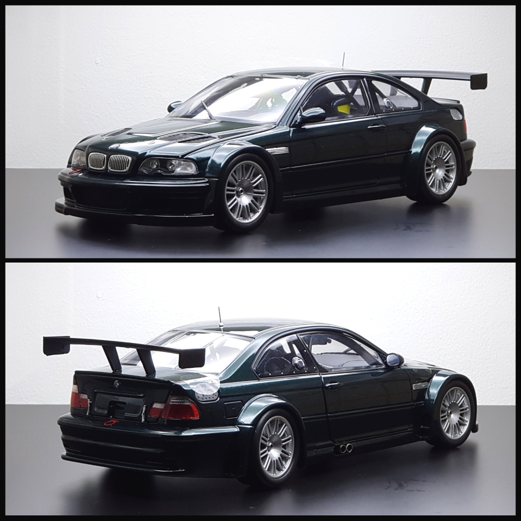 DCN 1:18 Scale BMW M3 GTR E46 2001 Need For Speed Metal Diecast Model