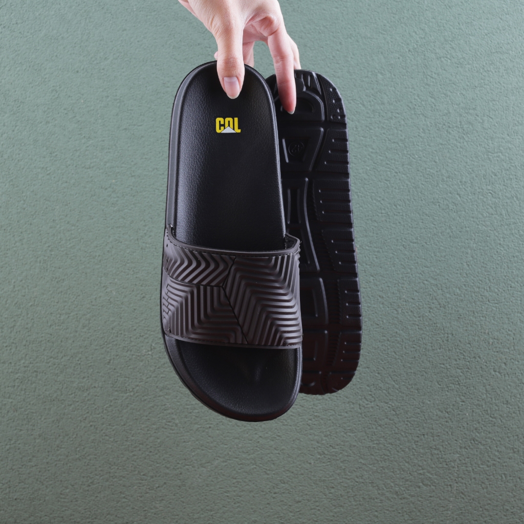 Sandal Slip On Pria Wanita Termurah Colorado Jordan - Dark Brown