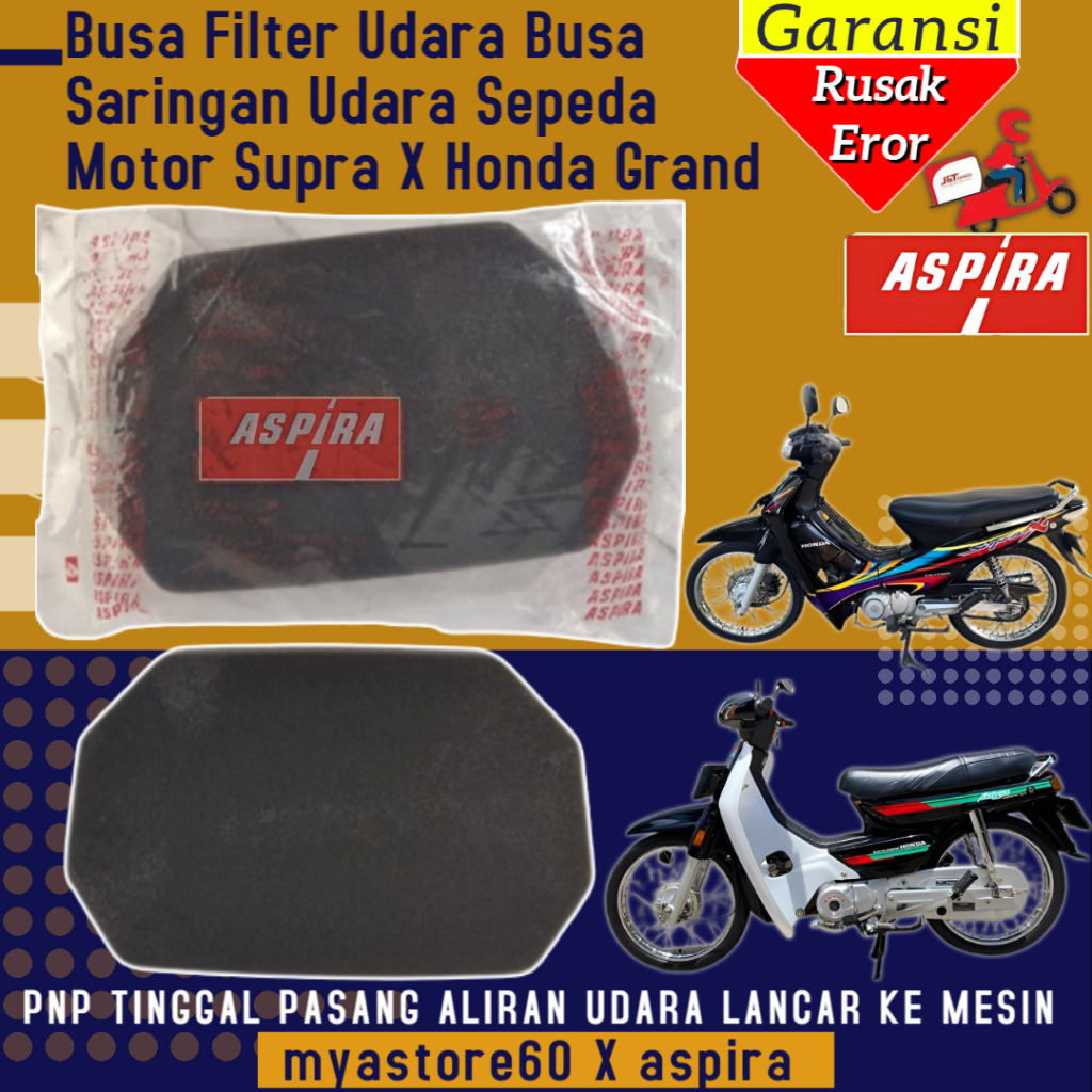 ORIGINAL ASPIRA Busa Filter Busa Filter Udara Busa Filter Saringan Filter Udara Sepeda Motor Honda S