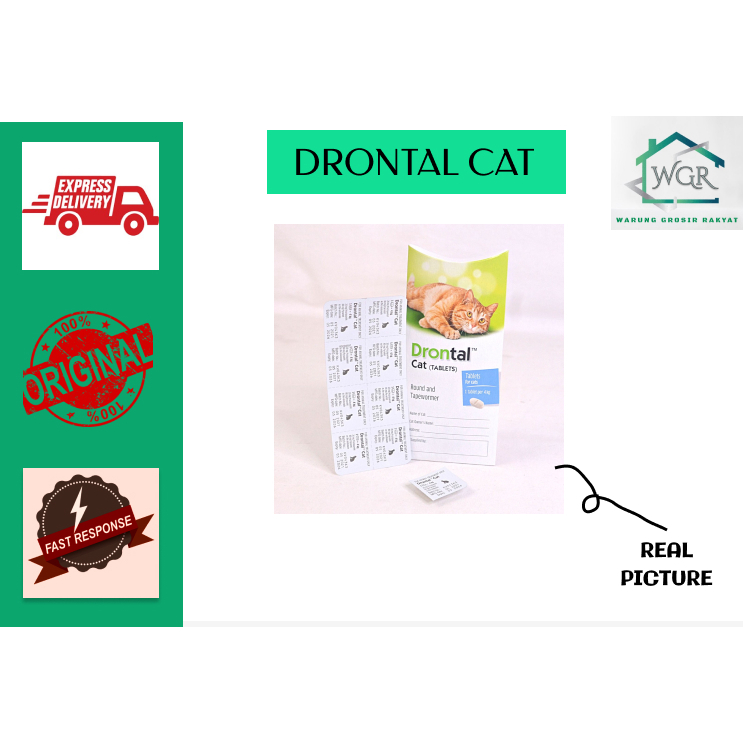 Obat Cacing Kucing Drontal Cat | Drontal Kucing | Obat Cacing Drontal Elanco