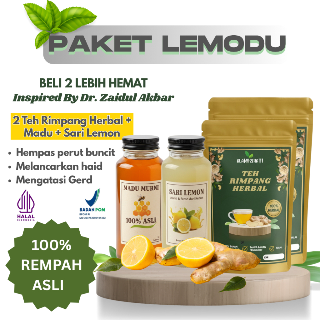 [BELI 2 LEBIH HEMAT] TEH HERBAL RIMPANG HERBAL IMUNBOOSTER DETOX ALA JSR TEH CELUP BANTU DIET RESEP 
