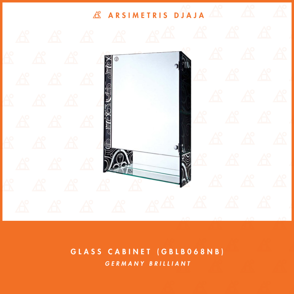 GERMANY BRILLIANT GBLB068NB GLASS CABINET